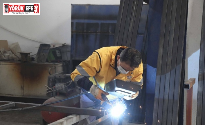 Aydın Büyükşehir Belediyesi kendi imkanları ile üretip tasarruf sağlıyor