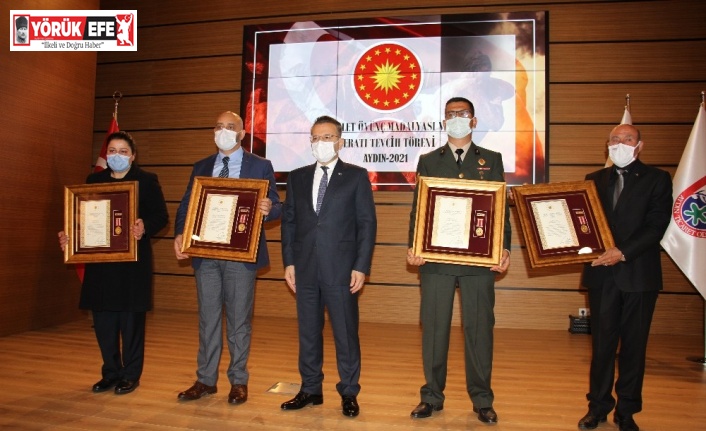 Aydın’da Devlet Övünç Madalyası ve Beratı Tevcih Töreni gerçekleştirildi