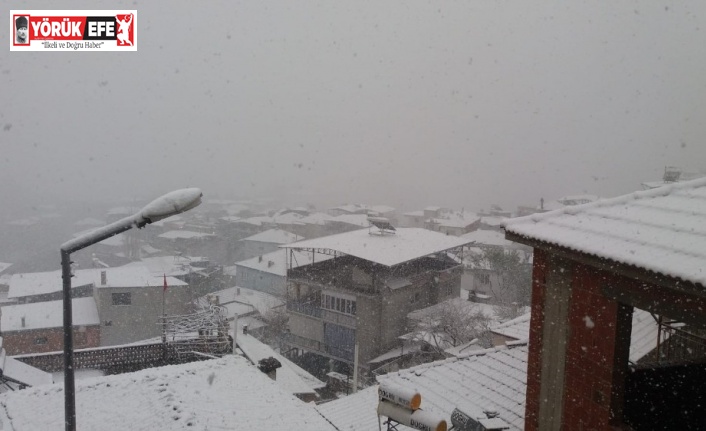 Aydın’ın yüksek kesimlerinde kar yağışı etkili oldu