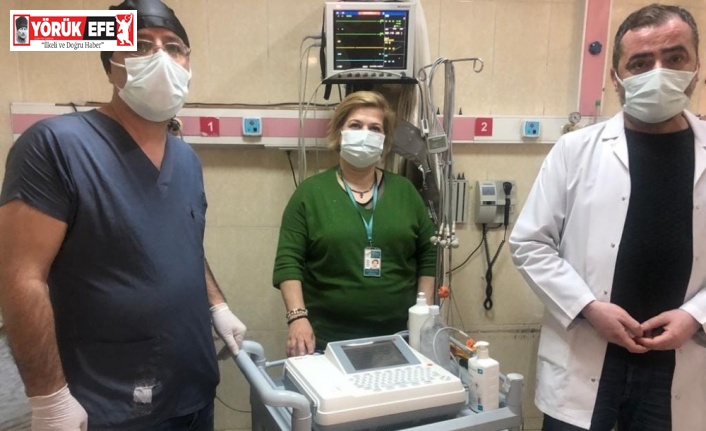 Çine Devlet Hastanesi’ne EKG cihazı bağışlandı