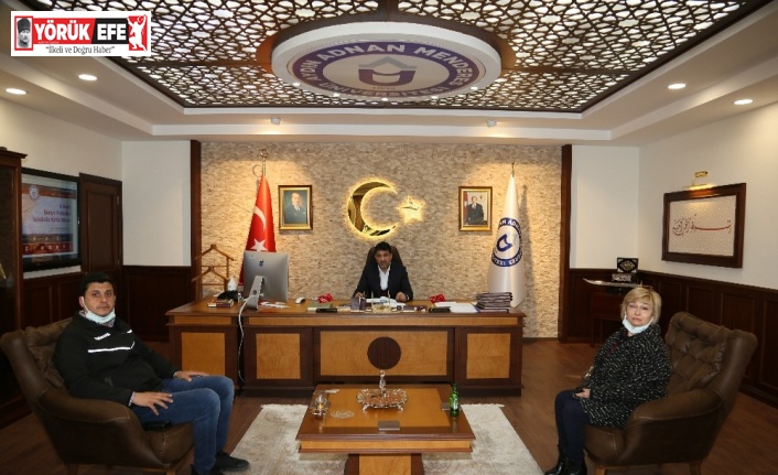 OKT Trailer Yönetim Kurulu Başkanı Maraş, Rektör Aldemir ile görüştü