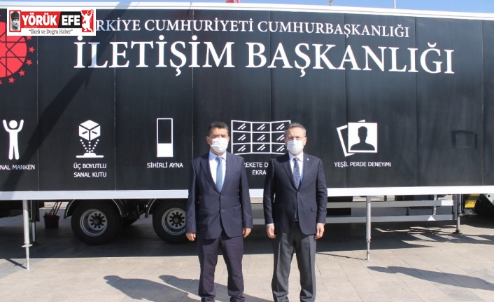 Vali Aksoy, Dijital Tır’ı ziyaret etti