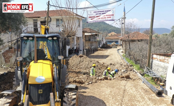 Aydın Büyükşehir Belediyesi tarımsal sulama yatırımlarını sürdürüyor