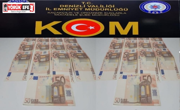 Aydın’da sahte 50 euro ile alışveriş yapan çete yakalandı