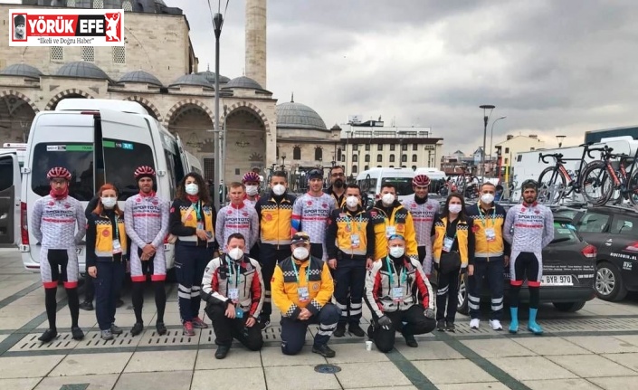 Aydınlı sağlıkçılar Cumhurbaşkanlığı Türkiye Bisiklet Turu’nda görev alıyor