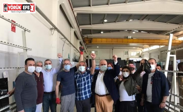 CHP Aydın İl Başkanı Çankır, işçileri ziyaret etti