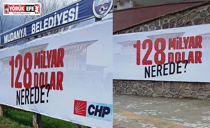CHP’nin “128 milyar dolar nerede” afişlerine Cumhurbaşkanına hakaret soruşturması başlatıldı