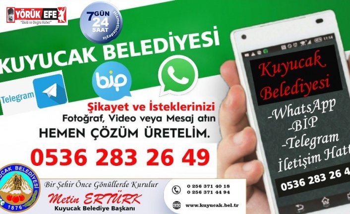 Kuyucak Belediyesi sosyal medya ağını genişletti