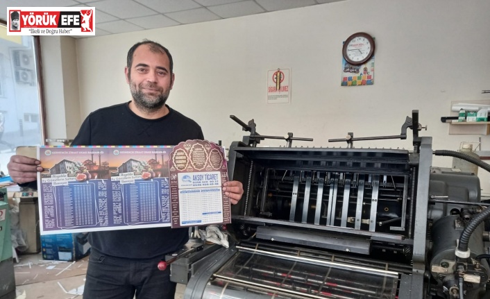 Matbaalarda imsakiye mesaisi