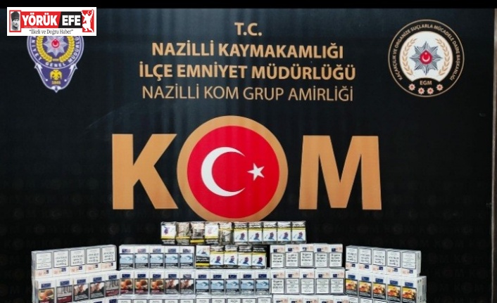Nazilli kaçak sigara operasyonu