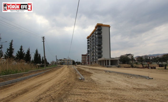 Nazilli’de yol yapım çalışmaları sürüyor