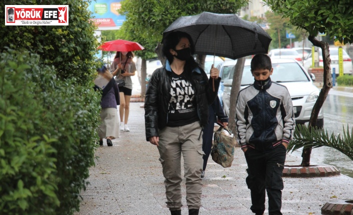 Aydın’da beklenen yağış başladı
