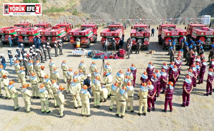 Aydın’da, yangın söndürme ekipleri işbaşı eğitimi aldı