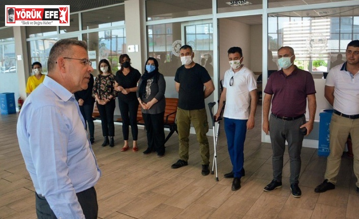 Başkan Güler belediye personeli ile bayramlaştı