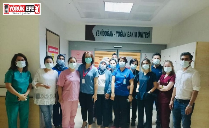 Bayramda görev başında olan sağlıkçılar unutulmadı