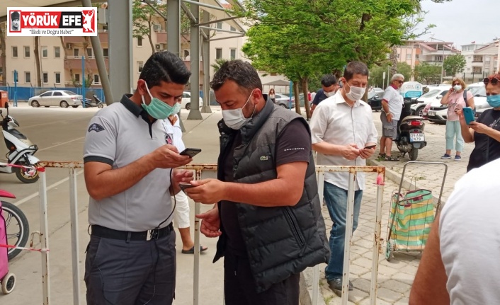 Didim’de semt pazarları kuruldu, HES kodsuz giriş yaptırılmadı