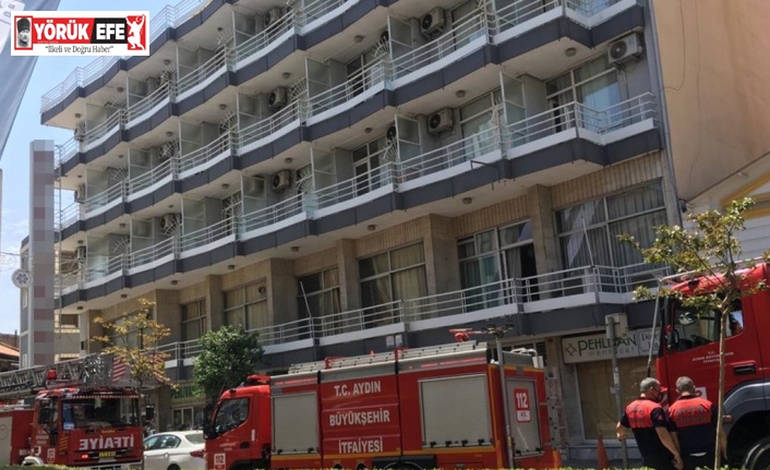 Kurutma makinesinden çıkan yangın panikletti