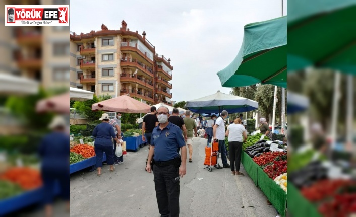 Kuşadası pazar yerlerinde sıkı denetim yapıldı