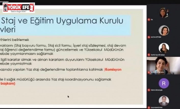 Söke Sağlık Hizmetleri MYO’da hizmet içi eğitim toplantıları gerçekleşti