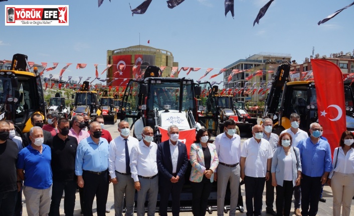 22 milyonluk yeni iş makineleri, Aydınlıların hizmetine sunuldu