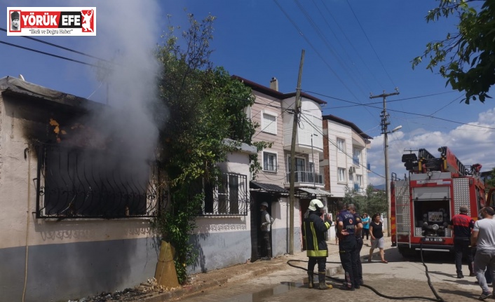 Ailesinden miras kalan evi yaktığı iddia edildi
