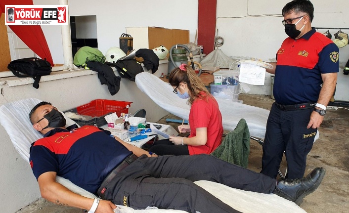 Alev savaşçılarının kan bağışları sürüyor