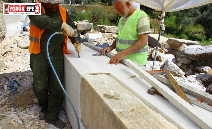 Antik kenti ayağa kaldırmak için iğneyle kuyu kazıyorlar