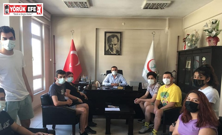 Aşıya gelen gençler misafir edildi