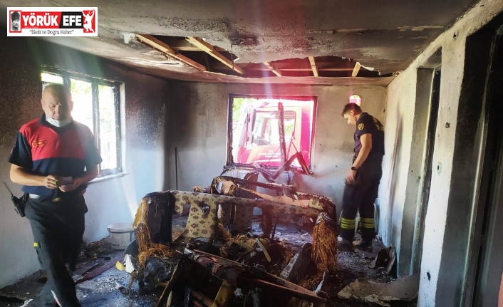 Aydın’da ev yangını