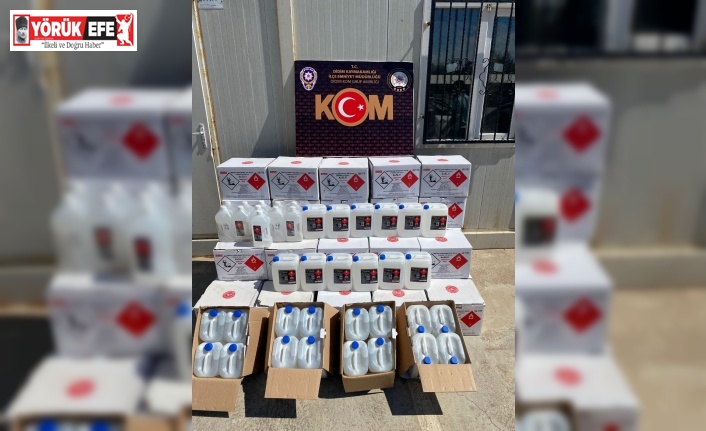 Didim’de 862 litre etil alkol ele geçirildi