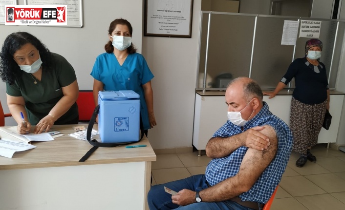 Karpuzlu’da aşılamaya ilgi büyük