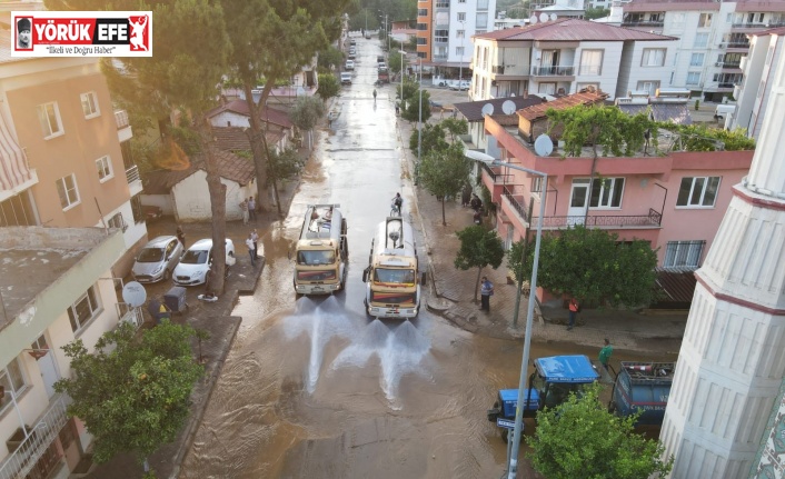 Selden zarar gören evler için Nazilli Belediyesi seferber oldu