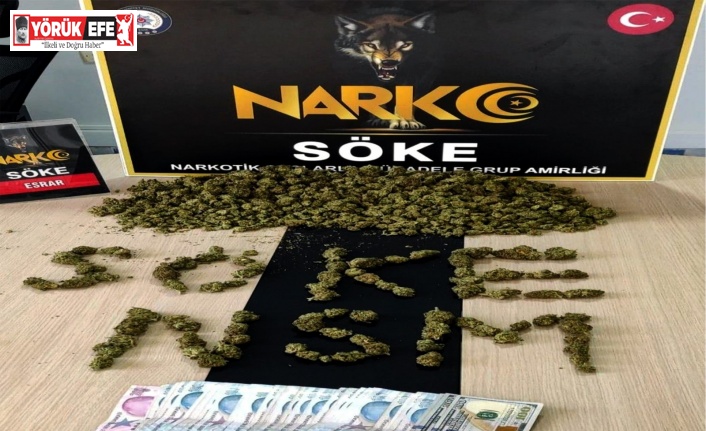 Söke’de Aracın Motor Panjuruna saklanan 1 Kilo 185 Gram Stunk Yakalandı