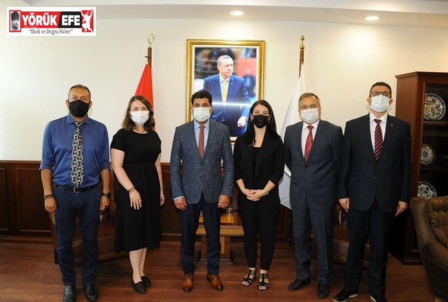 TÜRKAV Aydın Şubesi yönetim kurulu Rektör Aldemir ile görüştü