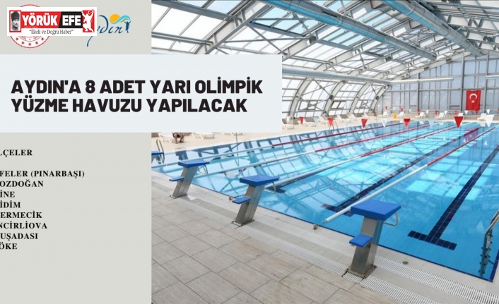 Aydın’a 8 adet yarı olimpik yüzme havuzu yapılacak