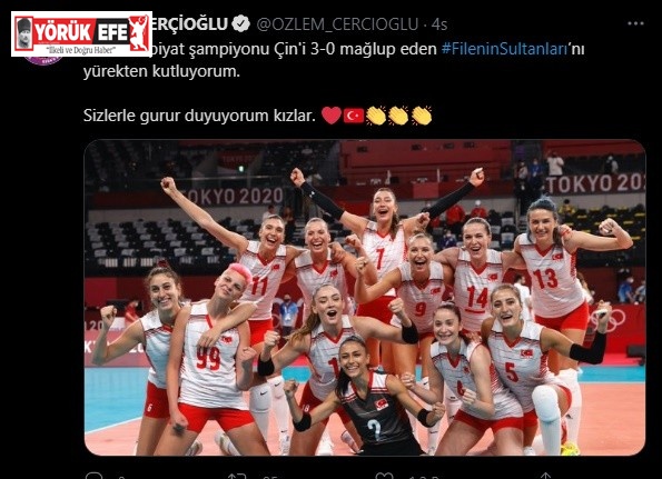 Başkan Çerçioğlu filenin sultanlarını tebrik etti