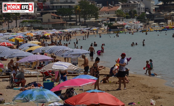Didim’de normalleşmenin ilk gününde plajlar doldu