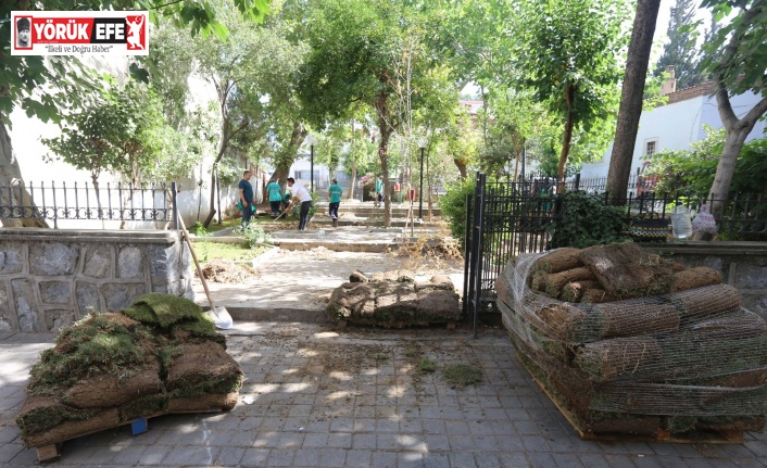 Efeler’de parklar yeşilleniyor