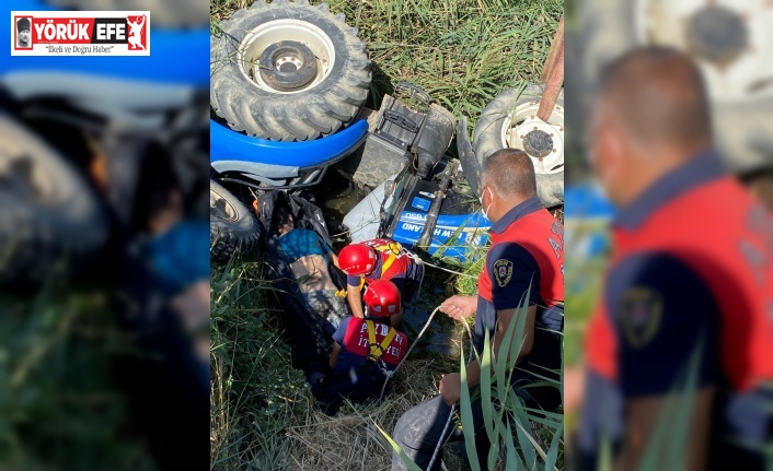 İtfaiye ekipleri zamanla yarıştı ama talihsiz çiftçi kurtarılamadı