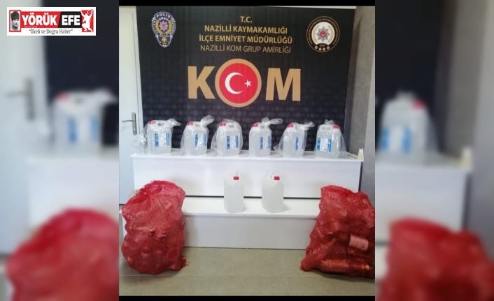Nazilli’de sahte içki operasyonu