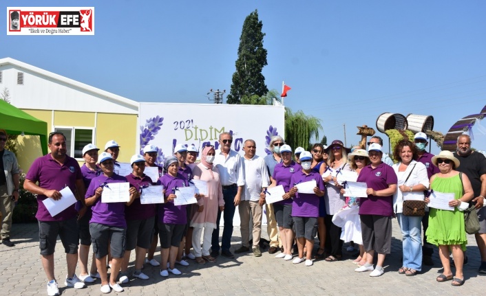 Tıbbi Bitki Yetiştiriciliği Kursu’na katılanlar sertifikalarını Başkan Atabay’dan aldı