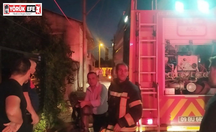 Aydın’da yangın çıkan ev kullanılamaz hale geldi