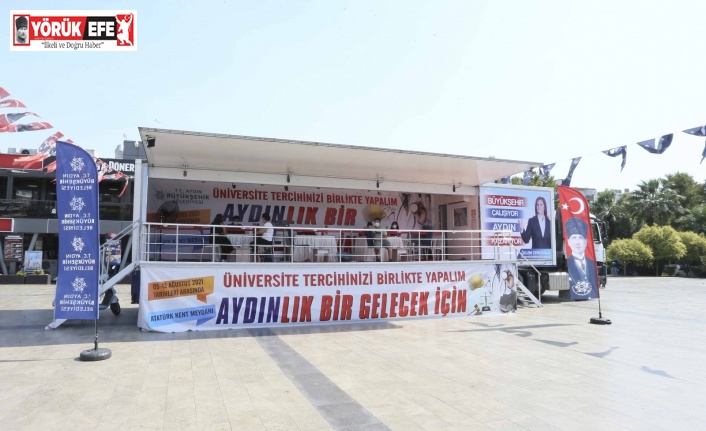 Büyükşehir tercih tırı, gençlere hizmet veriyor