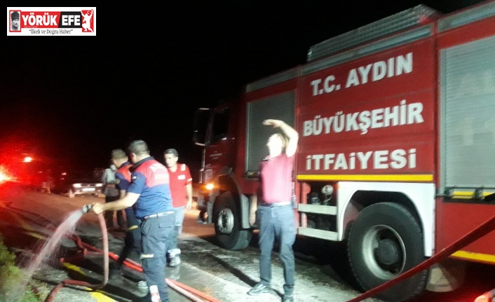 Büyükşehir’den Bozdoğan’daki yangına müdahale