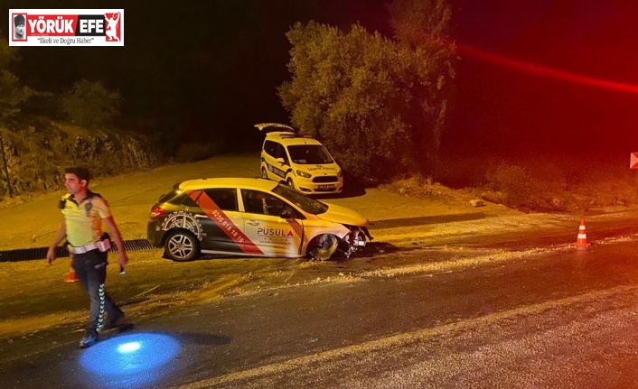 Camdan fırlayan sürücü ağır yaralandı