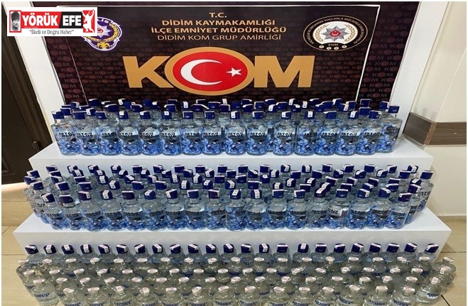 Didim’de sahte içki operasyonu