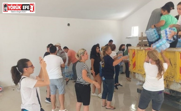 Efeler halkının bağışları yangın bölgesine ulaştı
