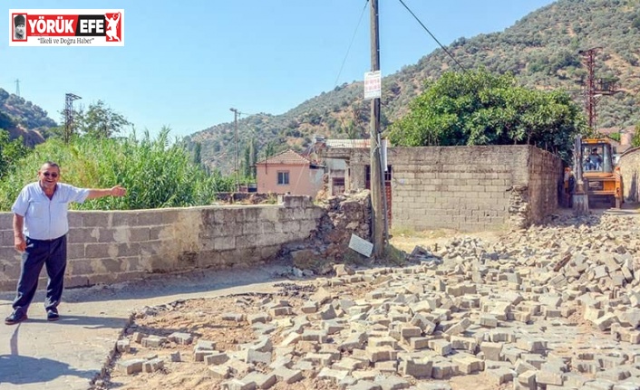 Köşk Belediyesi Uzundere Mahallesi’nin yollarını yeniliyor