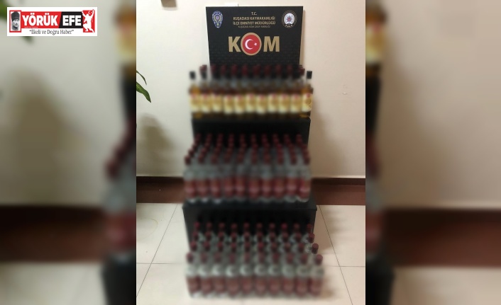 Kuşadası’nda kaçak içki operasyonu: 1 kişi gözaltına alındı