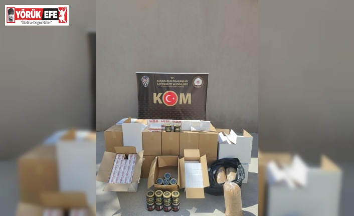 Kuşadası’nda kaçak tütün operasyonu